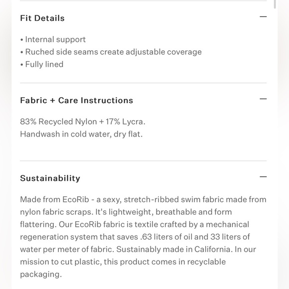 Vitamin A NWT Gemma One Piece Black Eco Rib One Piece Sexy Swimsuit XS - Picture 14 of 14